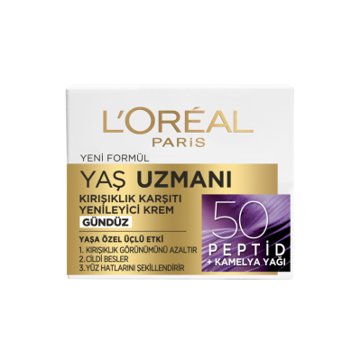 Loreal Paris Yaş Uzmanı 50+ Kırışıklık Karşıtı Yenileyici Gündüz Kremi 50 ml - 3