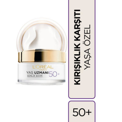 Loreal Paris Yaş Uzmanı 50+ Kırışıklık Karşıtı Yenileyici Krem 50 ml - 1