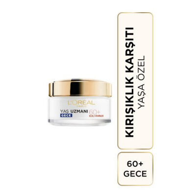 Loreal Paris Yaş Uzmanı 60+ Kırışıklık Karşıtı Besleyici Gece Kremi 50 ml - 1