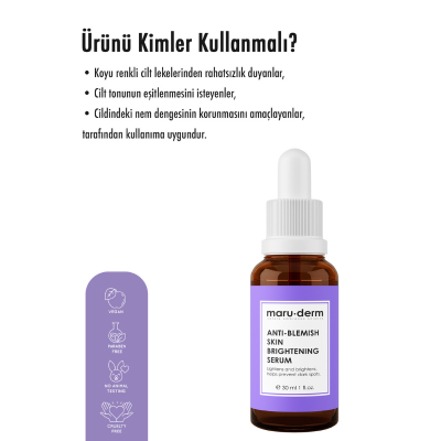 Maruderm Leke Karşıtı ve Beyazlatıcı Cilt Bakım Serumu 30 ml - 4