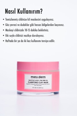 Maruderm Salisilik Asit ve Çay Ağacı Yağı Kil Maskesi 100 ml - 6