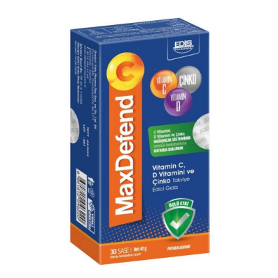 Maxdefend C Vitamin C Vitamin D Ve Çinko 30 Saşe - 1