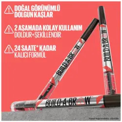 Maybelline New York Bulid A Brow 2 In 1 Brow Pen Kaş Sabitleyici Kalem & Jel - 259 Ash Brown - 8