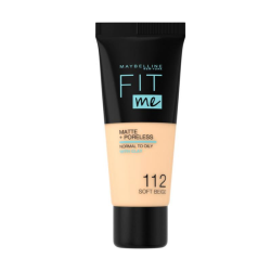 Maybelline New York Fit Me Matte+Poreless Fondöten - 112 Soft Beige - 4