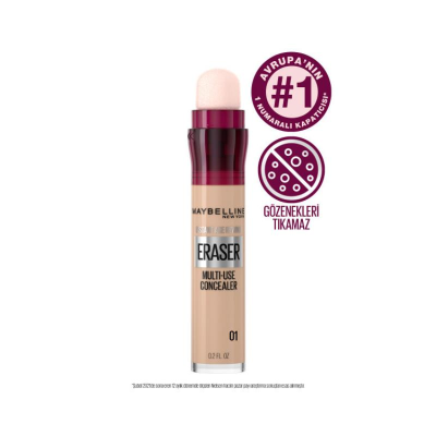 Maybelline New York Instant Anti Age Eraser Kapatıcı - 01 Light - 9