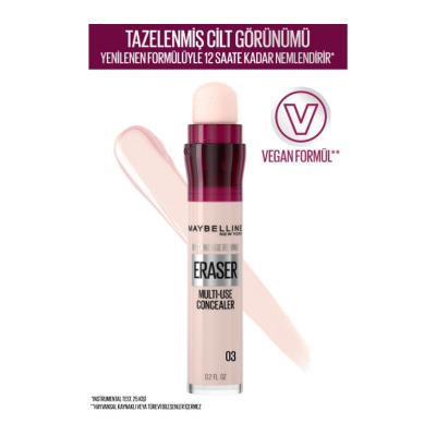 Maybelline New York Instant Anti Age Eraser Kapatıcı - 03 Fair - 7