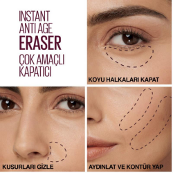 Maybelline New York Instant Anti Age Eraser Kapatıcı - 08 Buff - 4