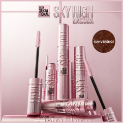 Maybelline New York Lash Sensational Sky High Maskara - Kahverengi - 3