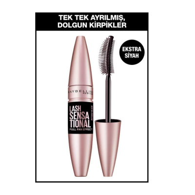 Maybelline New York Lash Sensational Yelpaze Etkili Intense Black Maskara - 7