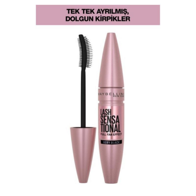 Maybelline New York Lash Sensational Yelpaze Etkili Siyah Maskara - 3