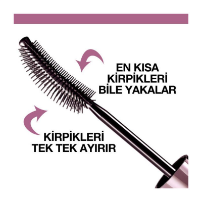 Maybelline New York Lash Sensational Yelpaze Etkili Suya Dayanıklı Siyah Maskara - 4