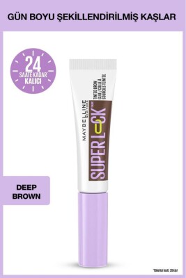 Maybelline New York Super Lock Brow Glue Kaş Sabitleyici Maskara 7 ml - Deep Brown - 2