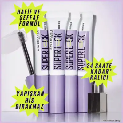 Maybelline New York Super Lock Brow Glue Kaş Sabitleyici Maskara 7 ml - 7