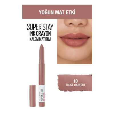 Maybelline New York Super Stay Ink Crayon Kalem Mat Ruj - 10 Trust Your Gut - 3
