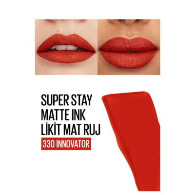 Maybelline New York Super Stay Matte Ink Likit Mat Ruj - 330 Innovator - 4