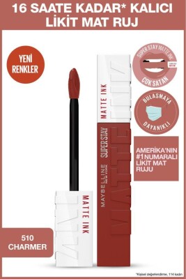 Maybelline New York Super Stay Matte Ink Likit Mat Ruj - 510 Charmer - 2