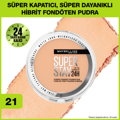 Maybelline New York Superstay Hibrit Pudra-Fondöten - 30 - 7