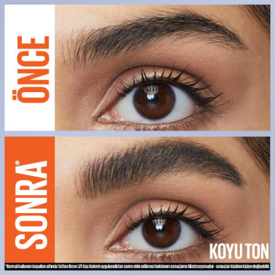 Maybelline New York Tattoo Brow Lift Kaş Kalemi - 04 Deep Brown (Koyu Ton) - 3