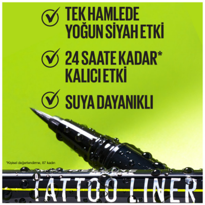 Maybelline New York Tattoo Liner Ink Pen - Matte Black - 4