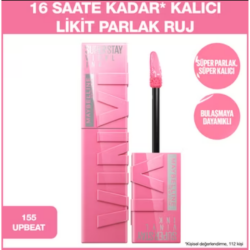 Maybelline Super Stay Vinyl Ink Likit Parlak Ruj - 155 Upbeat - 2