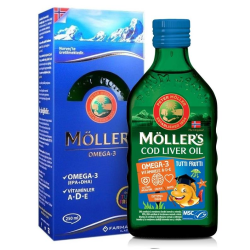 Möller's Omega-3 Cod Liver Oil Balık Yağı Tutti Fruitti 250 Ml - 2