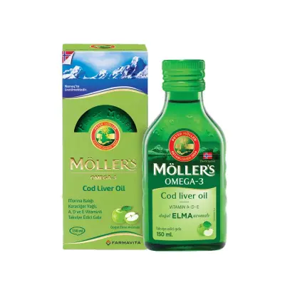 Möller's Omega 3 Takviye Edici Gıda Elmalı 150 ml - Mollers