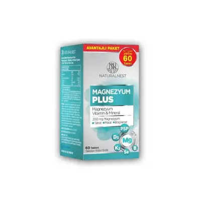 Naturalnest Magnezyum Plus 60 Tablet - 1