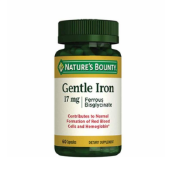Natures Bounty 17 mg Gentle Iron 60 Kapsül - Nature's Bounty