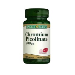 Natures Bounty Chromium Picolinate 200 Mcg 100 Tablet - Nature's Bounty