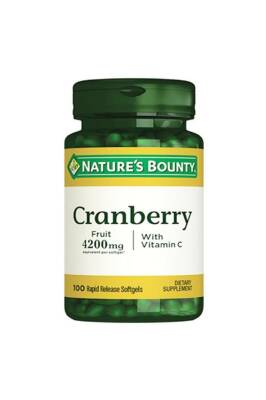 Natures Bounty Cranberry with Vitamin C 100 Kapsül - 1