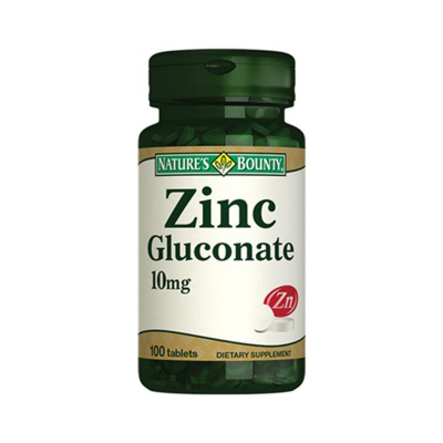 Natures Bounty Zinc Gluconate 10 mg 100 Tablet - 1