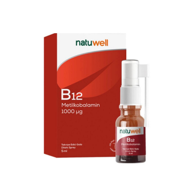 Natuwell B12 Dilaltı Sprey 5 ml (33 Puf) - 1