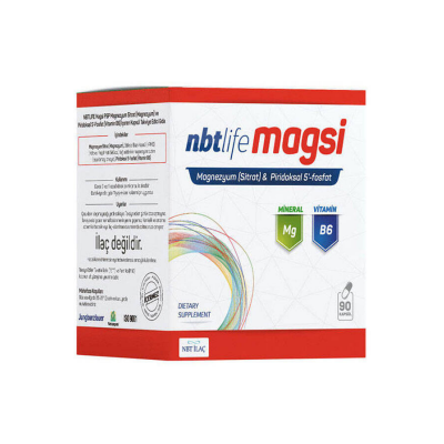 NBT Life Magsi Magnezyum ve B6 Vitamini 90 Kapsül - 1