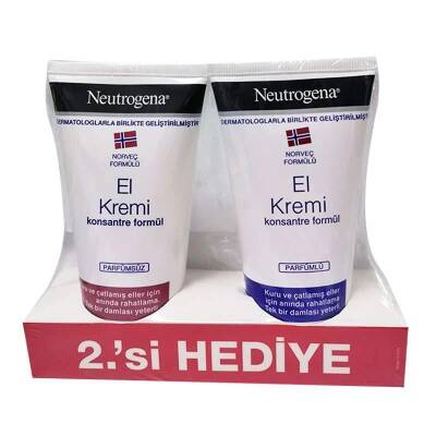 Neutrogena Parfümsüz El Kremi 75 ml+Parfümlü El Kremi 75 ml HEDİYE - 1