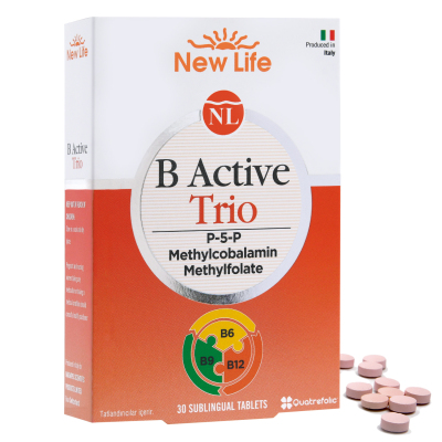 New Life B Active Trio Takviye Edici Gıda 30 Kapsül - 1
