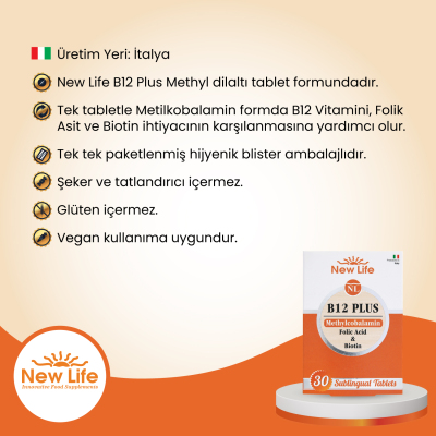 New Life B12 Plus 30 Tablet - 4