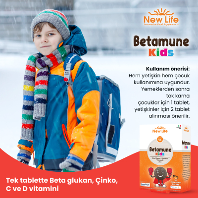 New Life Betamune Kids 30 Çiğneme Tableti - 4