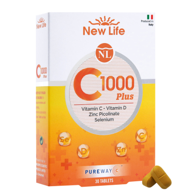 New Life C-1000 Plus Takviye Edici Gıda 30 Kapsül - 1