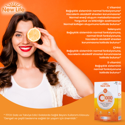 New Life C-1000 Plus Takviye Edici Gıda 30 Kapsül - 2