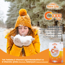 New Life C-1000 Plus Takviye Edici Gıda 30 Kapsül - 10
