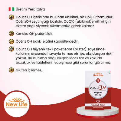 New Life CoEnz QH 100 mg 60 Yumuşak Kapsül - 7