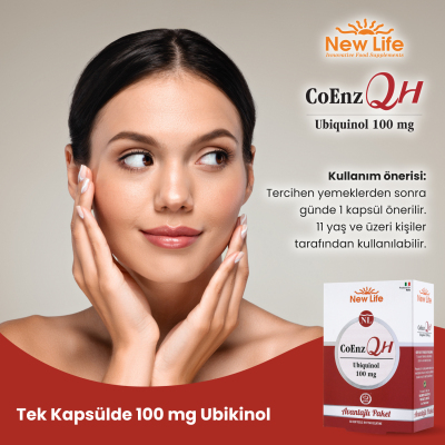 New Life CoEnz QH 100 mg 60 Yumuşak Kapsül - 8