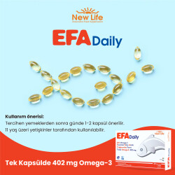 New Life Efa Daily Günlük Omega 3 670 mg 30 Kapsül - 8