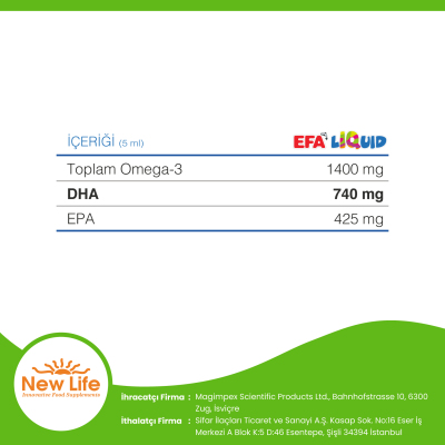 New Life EFA Liquid Tutti Frutti Balık Yağı Şurubu 150 ml - 2