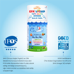 New Life EFA Liquid Tutti Frutti Balık Yağı Şurubu 150 ml - 4
