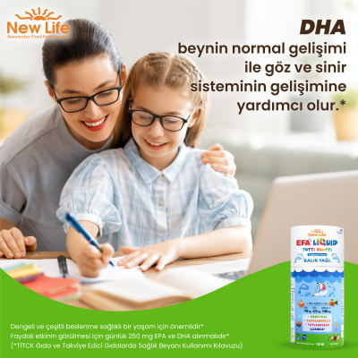 New Life EFA Liquid Tutti Frutti Balık Yağı Şurubu 150 ml - 6