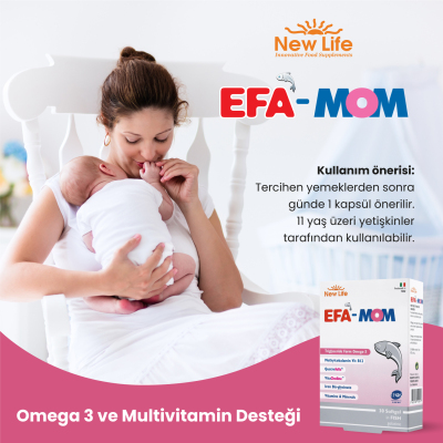 New Life Efa Mom Takviye Edici Gıda 30 Kapsül - 5