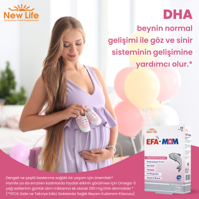 New Life Efa Mom Takviye Edici Gıda 30 Kapsül - 6