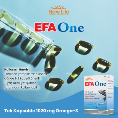 New Life Efa One Omega 3 45 Kapsül - 5