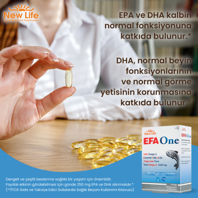 New Life Efa One Omega 3 45 Kapsül - 6